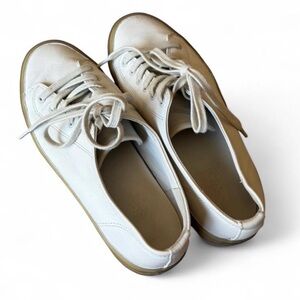 VINCE cream white leather gumsole sneaker w6.5